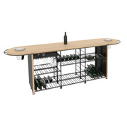 Mueble mostrador para degustación de vino con capacidad para 432  botellas - Comptoir Dégustation 